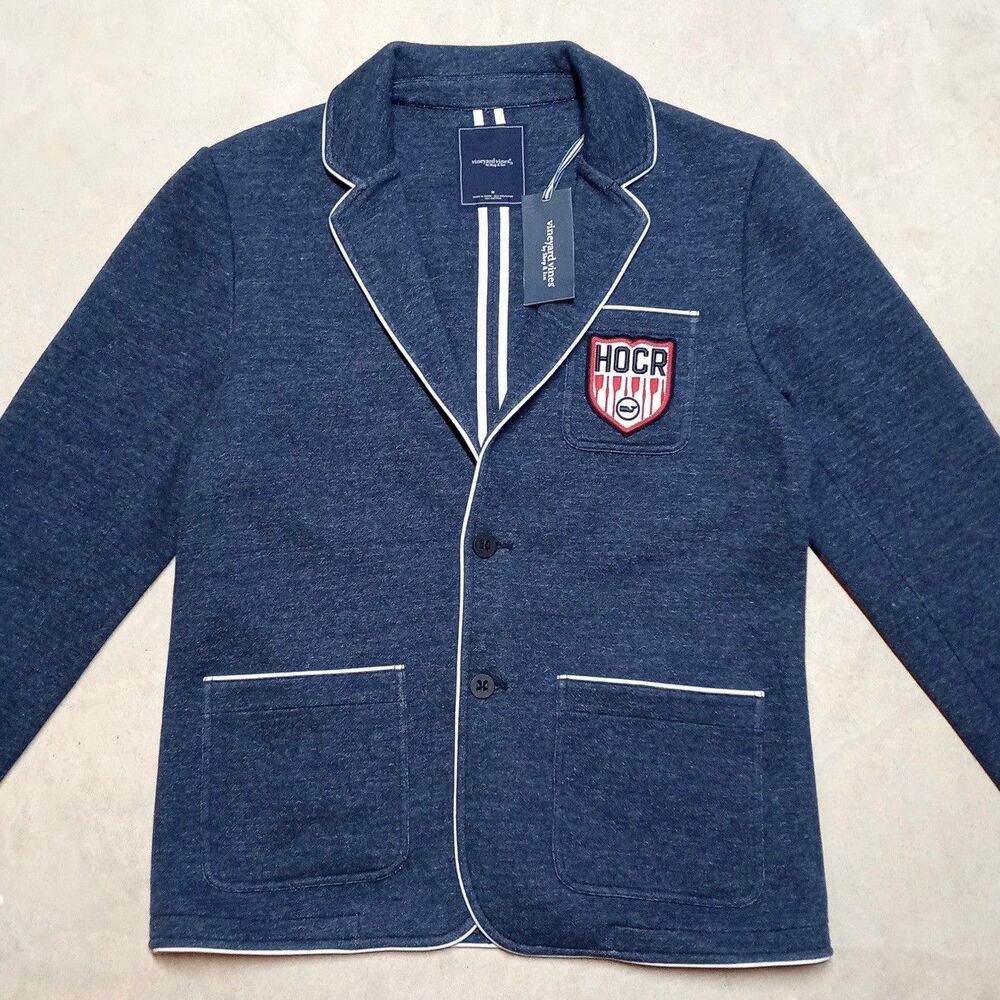 NWT Vineyard Vines HOCR Knit Cardigan Blazer MEDIUM Head of the Charles Regatta - Picture 3 of 11